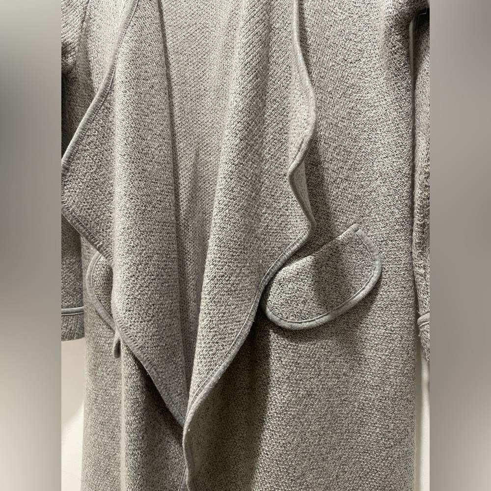 Open Front Sweater In Grey - Picture 2 of 5